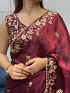 Vivera Fendy Chifrron Embroidery With Sequence Work Saree Wholesalers In Delhi